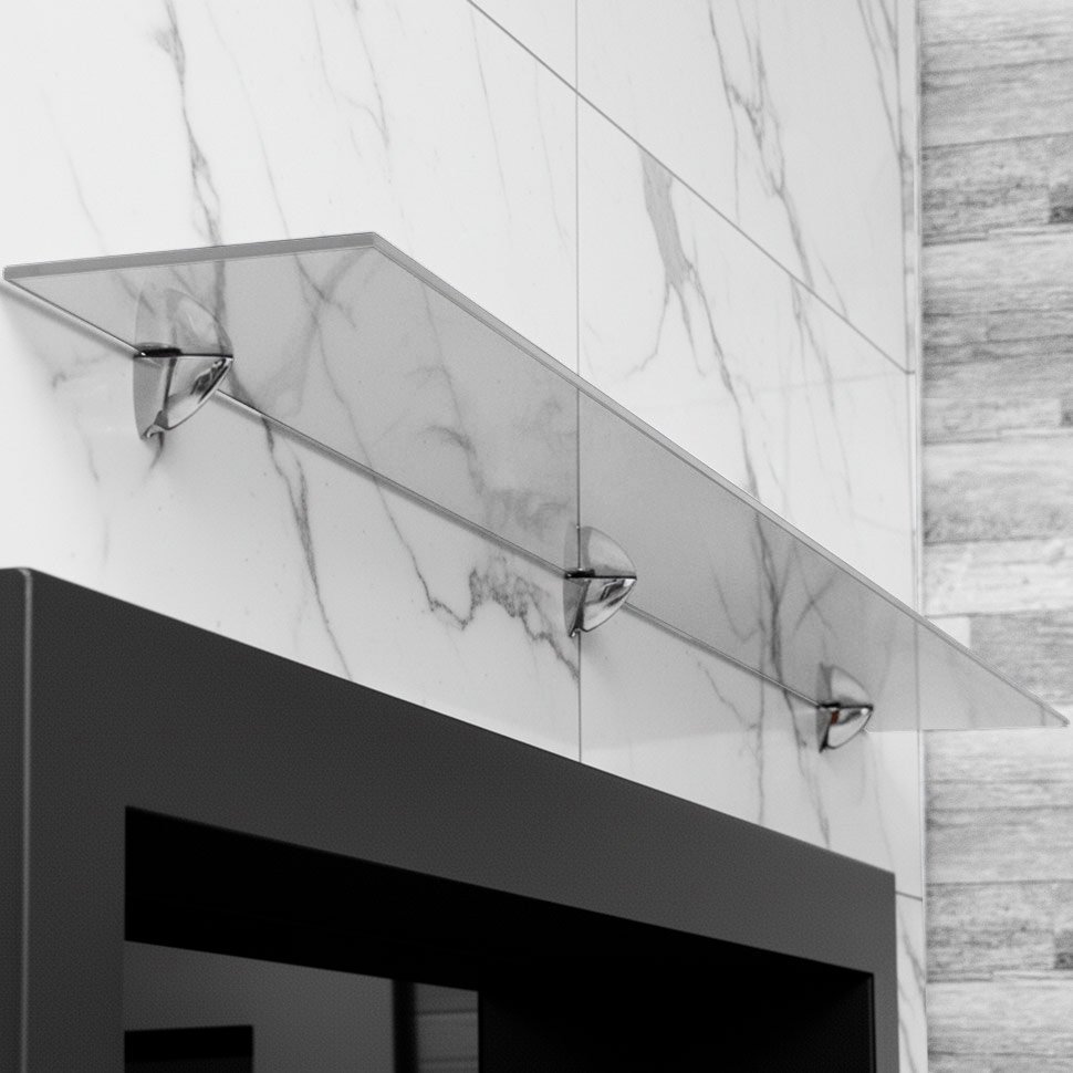 Стеклянная полка для биокамина Opti white 1300 Стеклянная полка для биокамина Opti white 1300